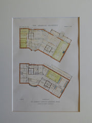 Floor Plans, St. Joseph's Convent, Roxbury, MA, 1918, Original Plan. Greco.