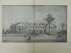 Burroughs Home for Poor Women, Bridgeport, CT, 1902, Original Plan. Joseph W. Northrup.