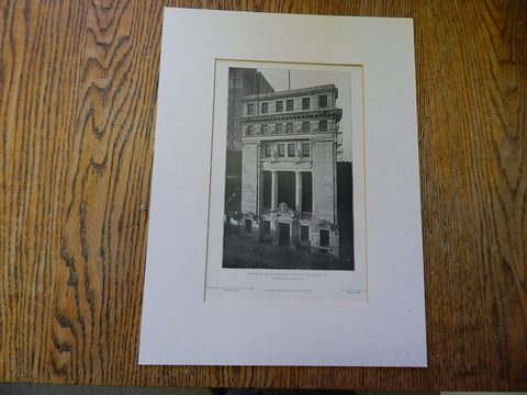 Baltimore Stock Exchange,German St.,Baltimore,MD.,1905, Lithograph. Howells & Stokes.