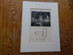 Elmira College Library #2, Elmira, NY, 1928, Lithograph. Coolidge, Shepley, Bulfinch & Abbott.