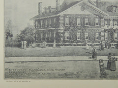 Burroughs Home for Poor Women, Bridgeport, CT, 1902, Original Plan. Joseph W. Northrup.