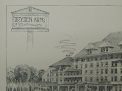 Dryden Arms Hotel, Dryden, NY, 1903, Original Plan.  E. G. W. Dietrich.