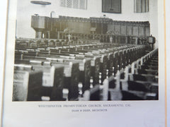 Westminster Presbyterian Church,Sacramento,CA, 1928,Lithograph. Dean&Dean.