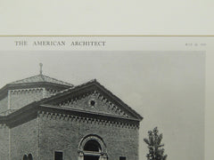 Mendleson Memorial Chapel, Loudenville, NY, 1921, Photogravure. Lewis Colt Albro.