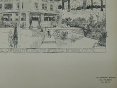 Dryden Arms Hotel, Dryden, NY, 1903, Original Plan.  E. G. W. Dietrich.