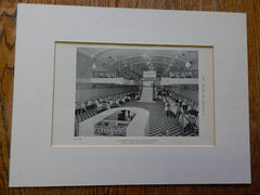 Cafeteria For the El Mar Company, Chicago, IL, 1918, Lithograph. Otis&Clark.