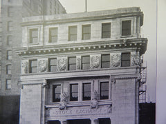 Baltimore Stock Exchange,German St.,Baltimore,MD.,1905, Lithograph. Howells & Stokes.