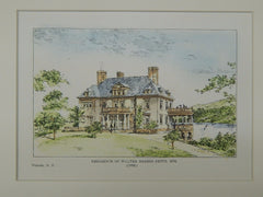 Residence of Walter Breese Smith, Tuxedo, NY, 1889, Original Plan.