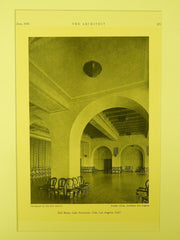 Ball Room, Lake Norconian Club, Los Angeles, CA, 1930, Lithograph. Dwight Gibbs.