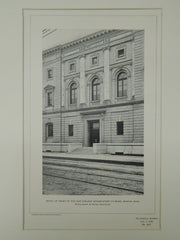 Front, New England Conservatory of Music, Boston, MA, 1903, Photogravure. Wheelwright & Haven