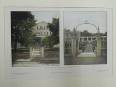 Estate of Charles G.W. Bond, Swampscott, MA, 1905. Colored Photograph. James T. Kelley.