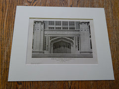Junior High-Vocational School, Bayonne, New Jersey, 1926, Lithograph.  Donald G. Anderson.