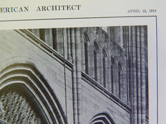 Organ Screens, St. Thomas's Church, NY, 1914, Litho., Cram, Goodhue & Ferguson