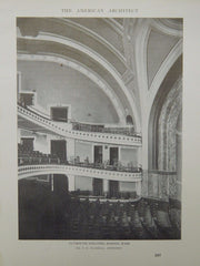 Balconies, Plymouth Theatre, Boston, MA, 1918, Lithograph. C.H. Blackall.