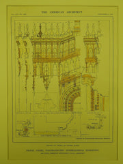 Details: Festal Court, Panama-Pacific Exposition, San Francisco, CA, 1913. Louis Christian Mullgardt