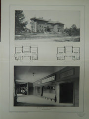 The Horace Mann School, Winnetka, IL, 1902, Lithograph.W. A. Otis