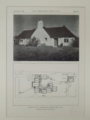 House of M. D. Armistead, Beverly Hills, CA, 1928, Lithograph. Witmer & Watson