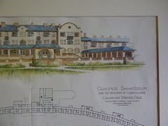 Cragmor Sanatorium/ U.of Colorado, Colorado Springs, CO, 1906, Original Plan. T. Maclaren.