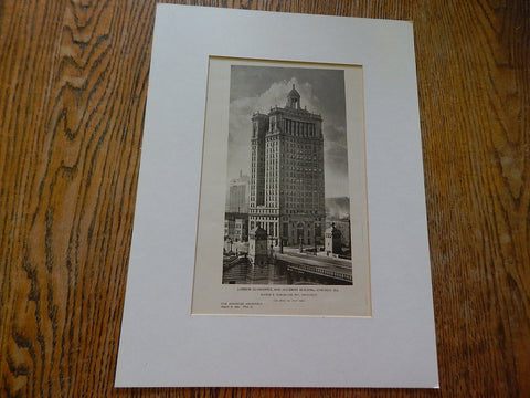 London Guarantee and Accident Building, Chicago, IL, 1924, Lithograph. Alfred S. Alschulter, Inc.