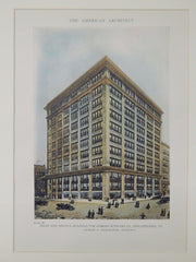 Gomery-Schwarz Co. Sales and Service Building, Philadelphia, PA, 1918, Original Plan. Charles E. Oelschlager.