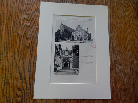 St.John's Evangelical Lutheran Church School, Allentown, PA,,1928, Lithograph. Moyer.