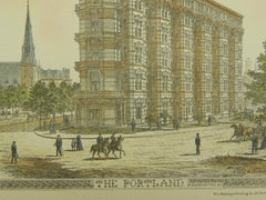 The Portland Building, Washington, DC, 1884, Original Plan. Cluss & Schulze.