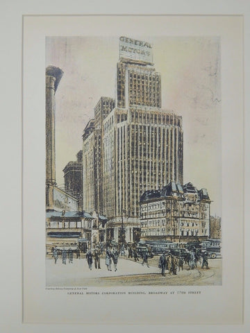 General Motors Corporation Building, Broadway & 57th, New York, NY, 1929, Original Plan.