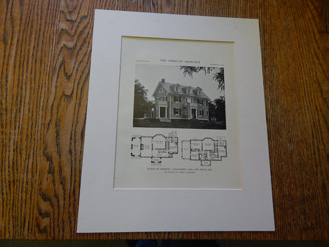House of Thomas J. Jeanneret,ESQ., MD,Lithograph,1914. Gieske.