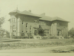The Horace Mann School, Winnetka, IL, 1902, Lithograph.W. A. Otis