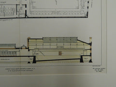 Albany Public Bath Building, Albany, New York, 1901. Original Plan. Fuller & Pitcher.