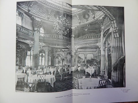 Palm-Garden: The Lenox, Exeter/Boylston St.,Boston,MA,1901, Lithograph. Bowditch.