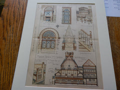 Madison Ave. M.E. Church, New York, NY, 1884, Original Plan. R.H. Robertson.