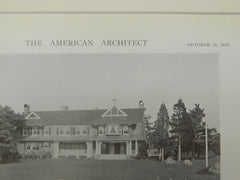 House of A. W. Bliss, Marion, MA, 1919, Lithograph. Coolidge & Carlson.