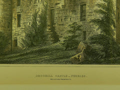 Drochill Castles in Peebles, Scotland, 1891. R. W. Billings. Original