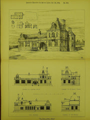 Free Public Library, Brechin, Angus, Scotland, 1891, Original Plan.  J. McLellan Fairley.