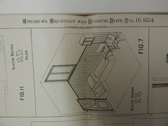 Drainage Systems in House of Henry Villard, New York, NY 1884. Original Plan. George E. Waring, Jr.
