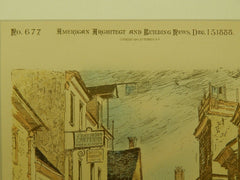 Chancery Lane, Philadelphia, PA, 1888, Original Plan.