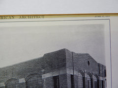 Building for Messrs. Morgan & Wright,Detroit,MI, Lithograph,1914. Kahn & Wilby.