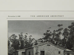 House of Dr. R. M. Moose, San Bernardino, CA, 1928, Lithograph. Witmer & Watson