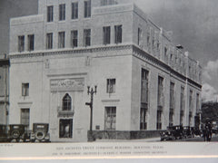 San Jacinto Trust Company Building, Houston, TX, 1928, Lithograph. Jos. W. Northrup.