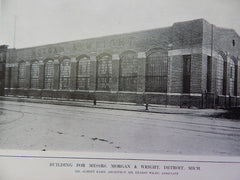 Building for Messrs. Morgan & Wright,Detroit,MI, Lithograph,1914. Kahn & Wilby.