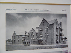 Hilldene Manor Apartment House, Ann Arbor, MI, 1928, Lithograph. McGrath & Dohmen.