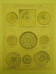 Various European Rose Windows, St. Ambrose Church, Paris, 1897, Original Plan.