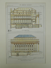 Bank of Montreal in Winnipeg, Manitoba, Canada, 1911. McKim, Mead & White. Original