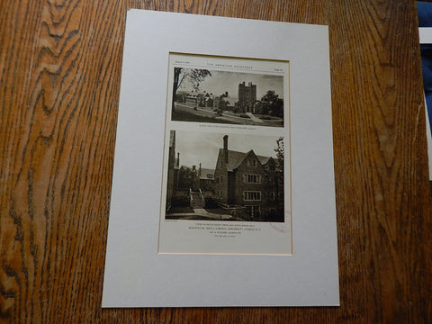 Residential Halls 2,Cornell University, Ithaca, NY, 1928,Lithograph. Day & Klauder.