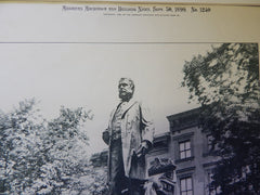 Statue of Chester A. Arthur,Madison Square, New York, NY, 1899, Lithograph. George E. Bissell.