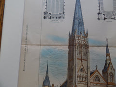Fifth Ave. Presbyterian Church New York, NY, 1883, Original Plan. Carl Pfeiffer.