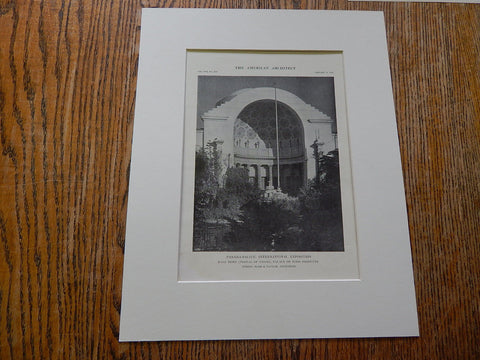 Panama-Pacific Intl. Exposition, Palace of Food Products, 1915, Lithograph. Bliss & Faville.