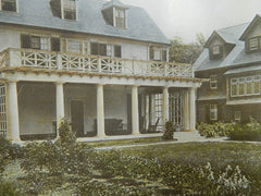 House of Henry Howard, Esq., Garden Front, Brookline, MA. 1688.Colored Photograph. Charles A. Platt