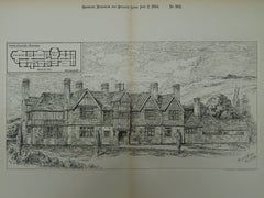 West Coomb, Sussex, England, 1894, Original Plan.  H. C. Frasi.